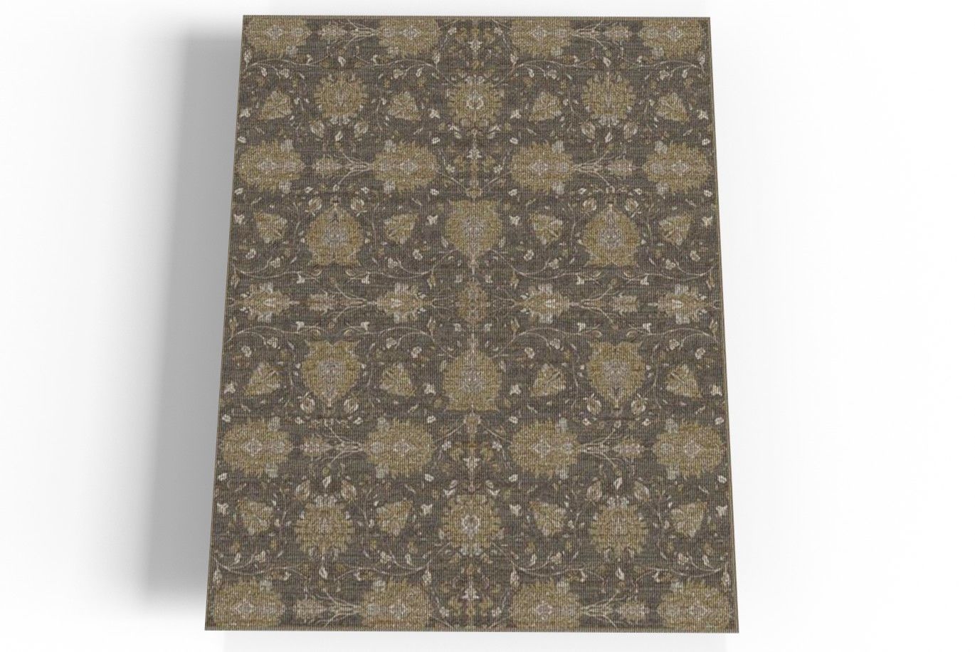 Marie Grey Taupe Rug Low-poly 3D model_2