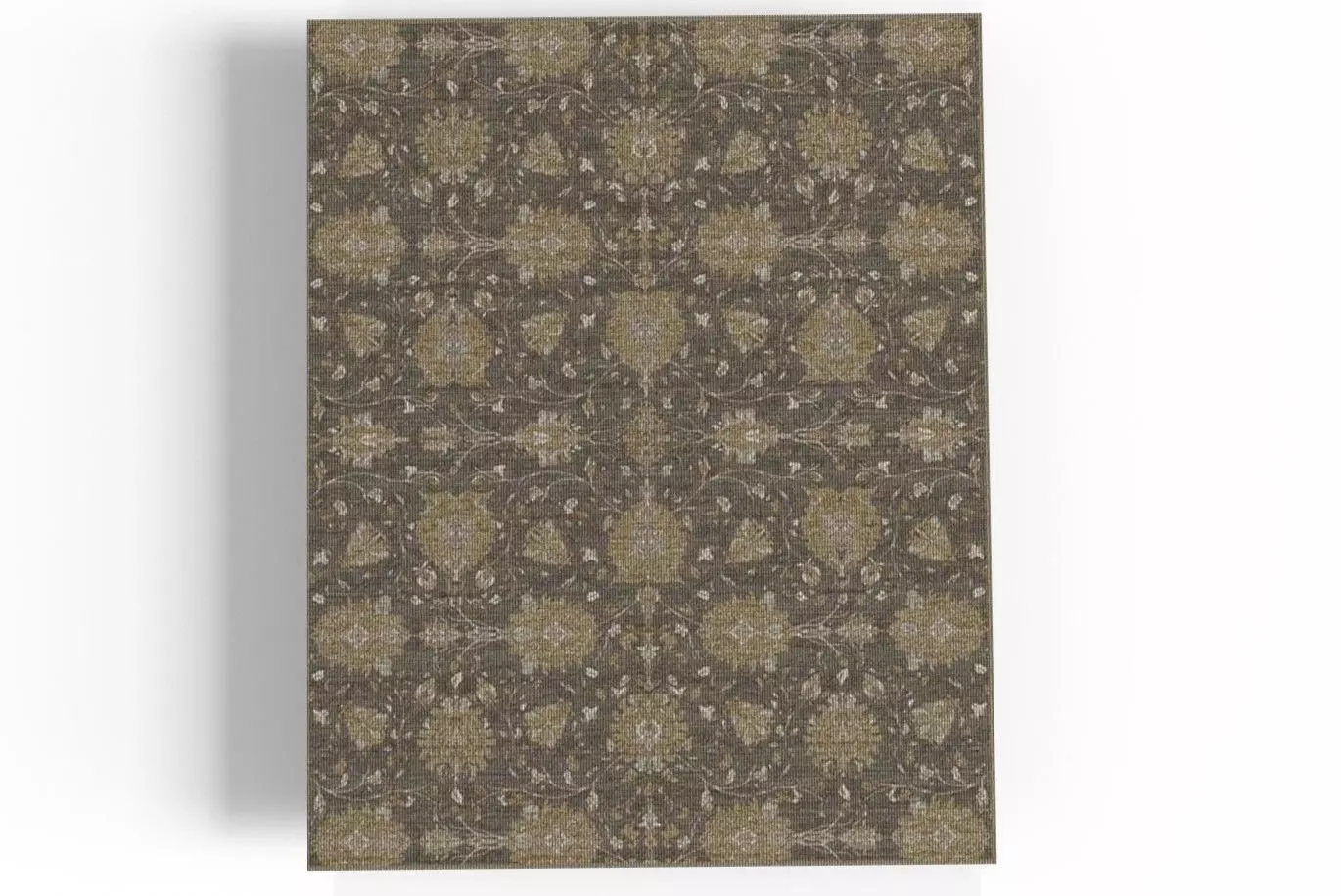 Marie Grey Taupe Rug Low-poly 3D model_0