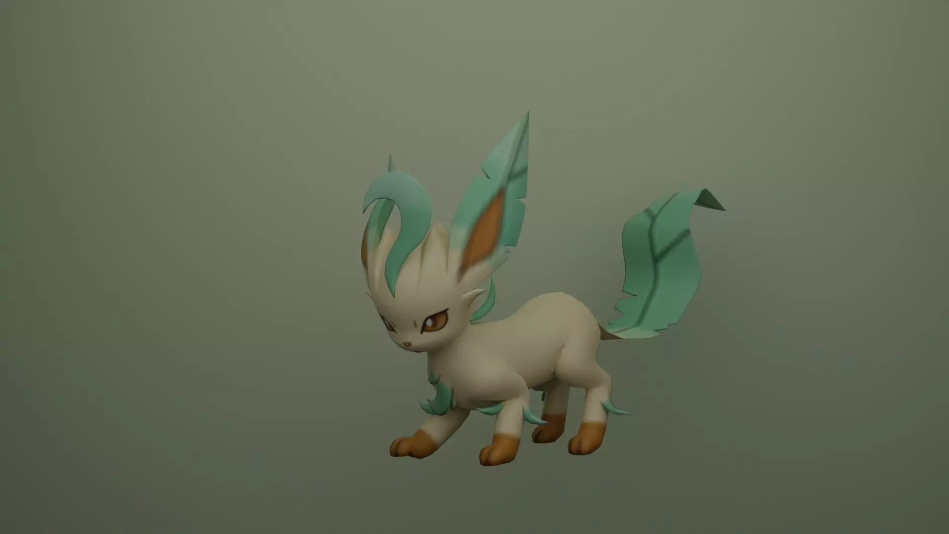 pokemon leafeon 3D print model_0