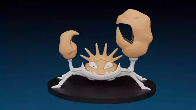 pokemon kingler 3D print model