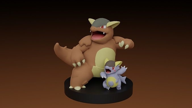 pokemon kangaskhan 3D print model