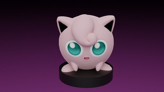 pokemon jigglypuff 3D print model