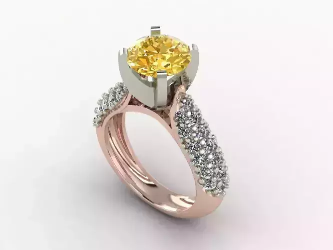 solitare style ring for wedding