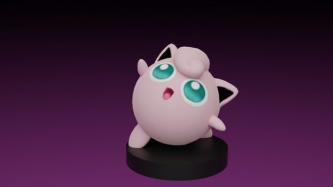 pokemon jigglypuff 3D print model