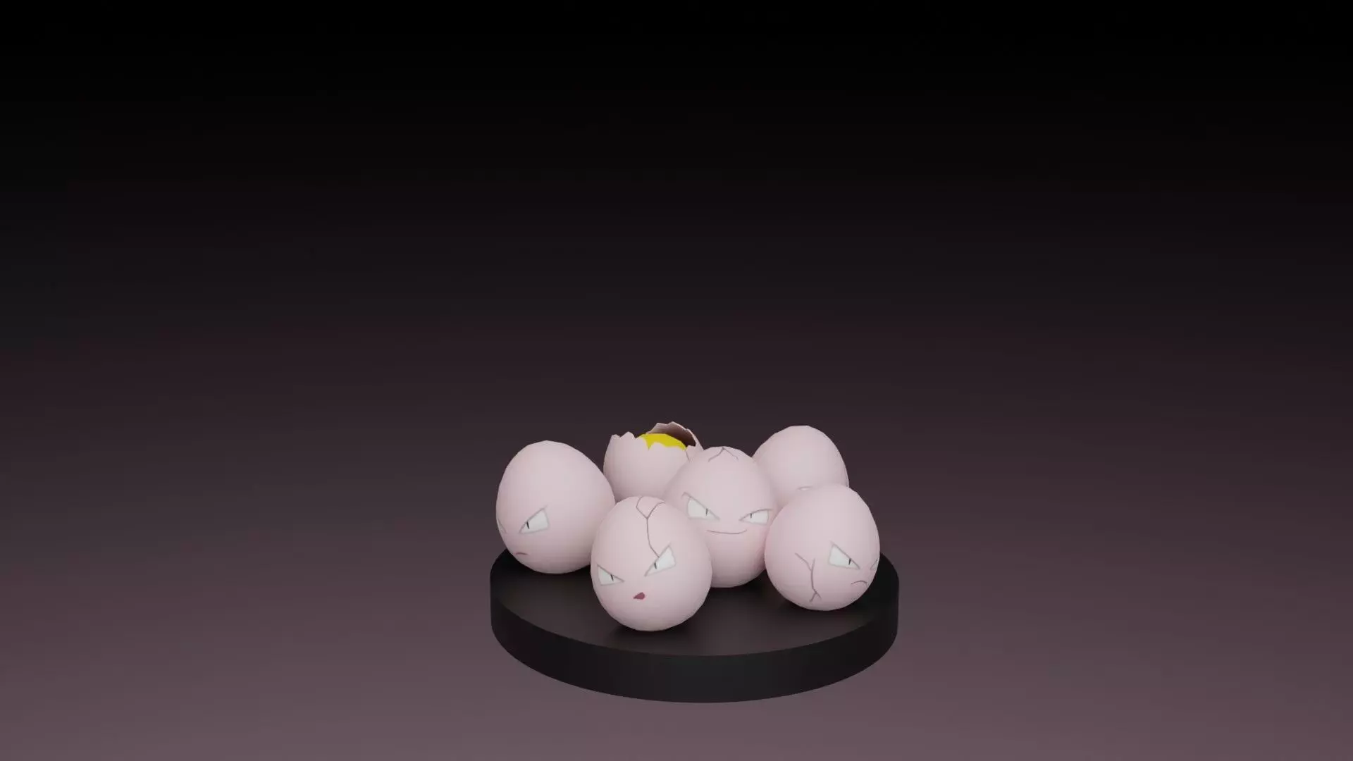 pokemon exeggcute 3D print model_0