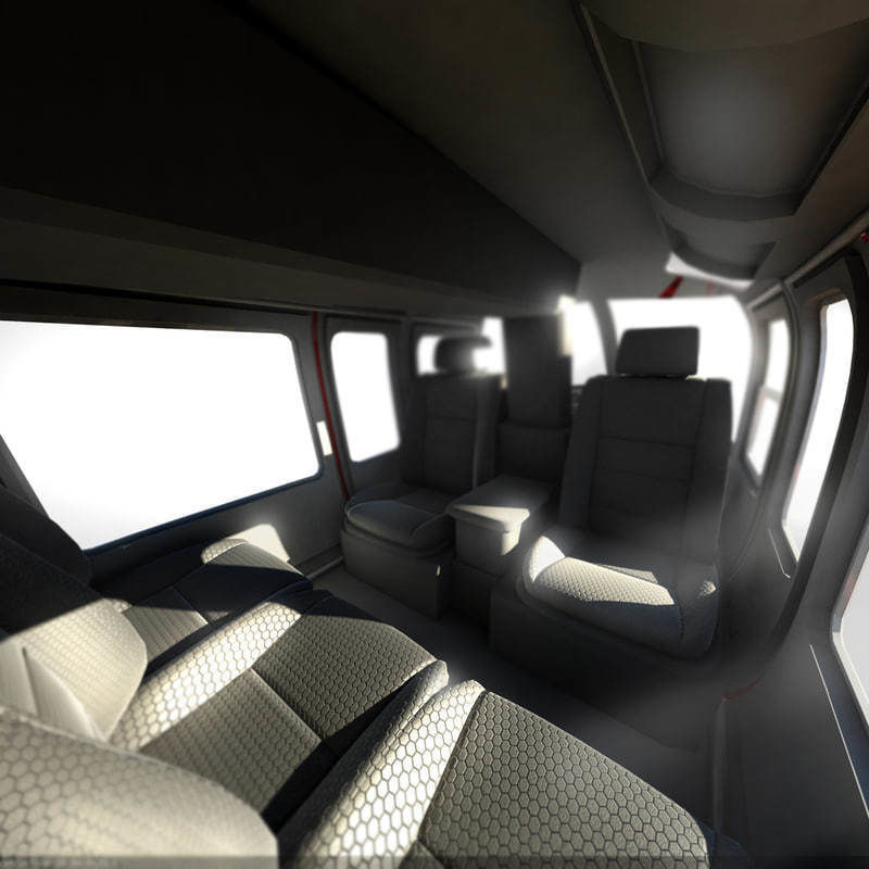 Bell 407 Black 3D model_7