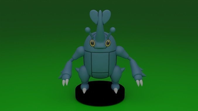 pokemon heracross 3D print model