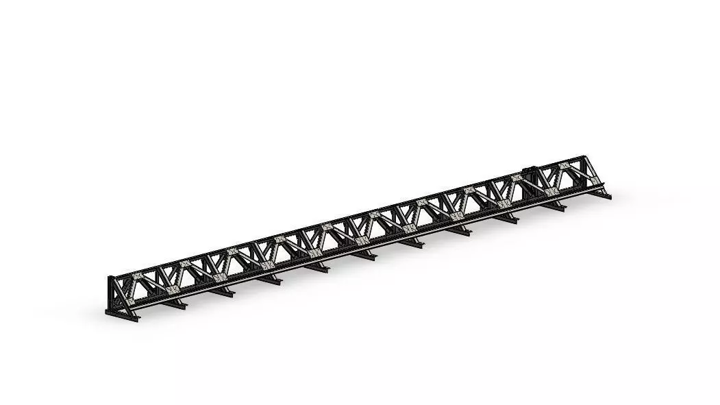 framework railing 3D model_0