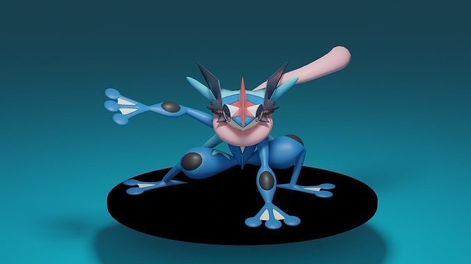 pokemon greninja 3D print model