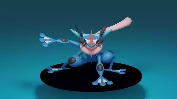 pokemon greninja 3D print model