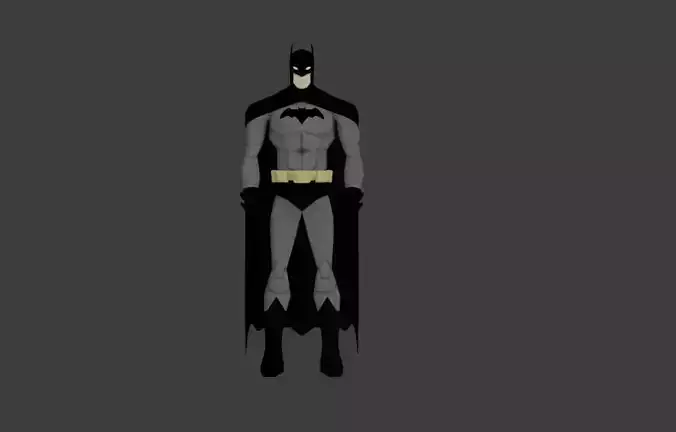 Batman Low-poly 3D model