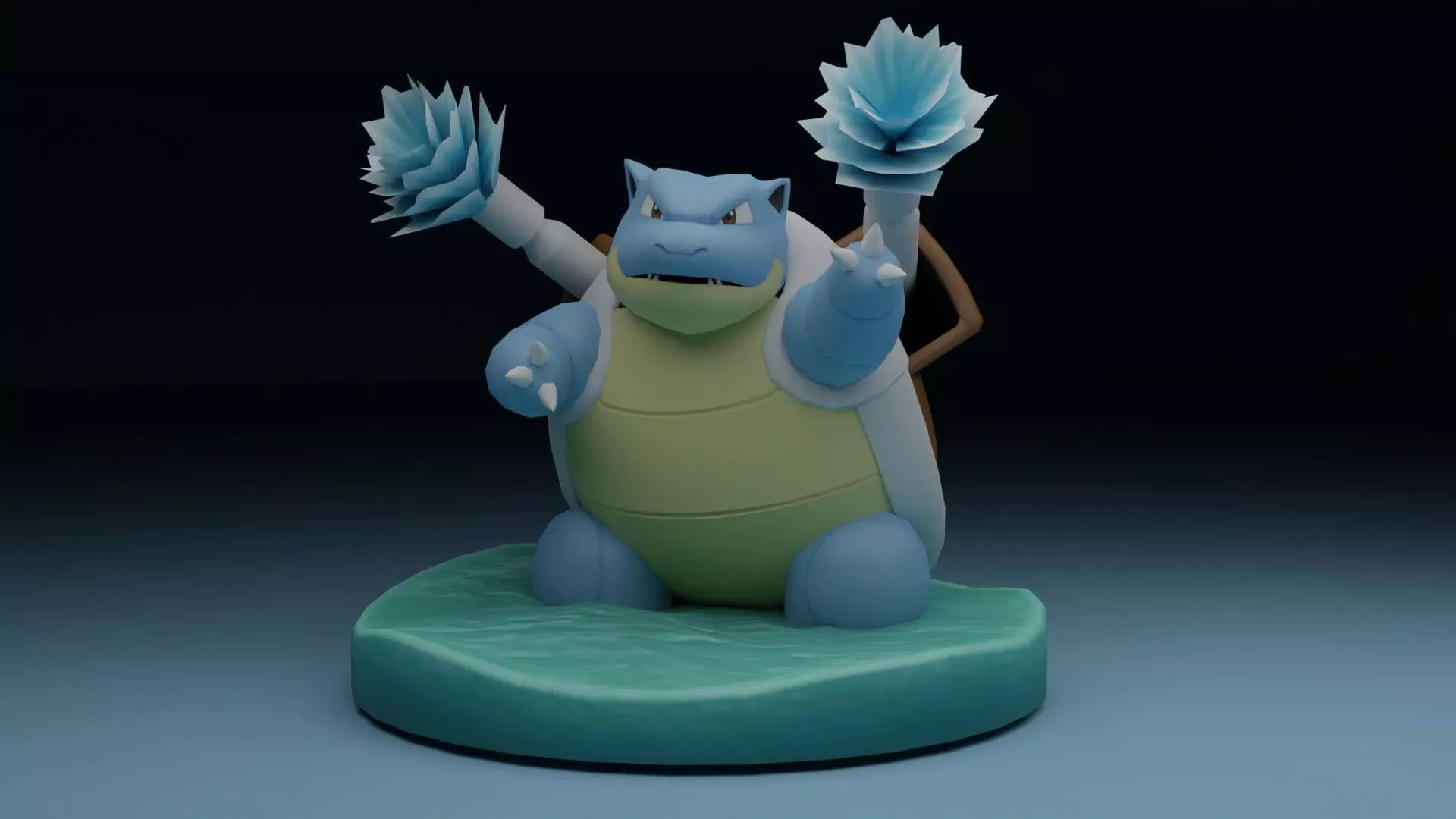 pokemon blastoise 3D print model