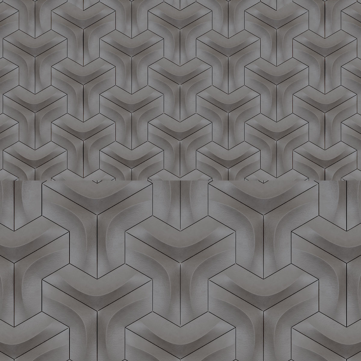 Parametric Wall Panel 3d model Low-poly 3D model_3