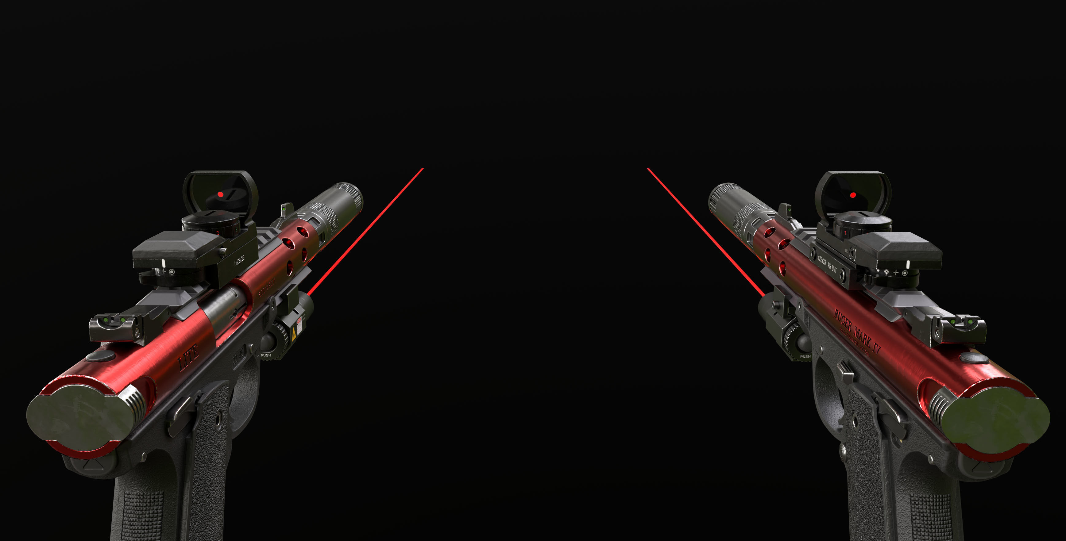 Ruger MK IV - Model and Textures Low-poly 3D model Low-poly 3D model_6