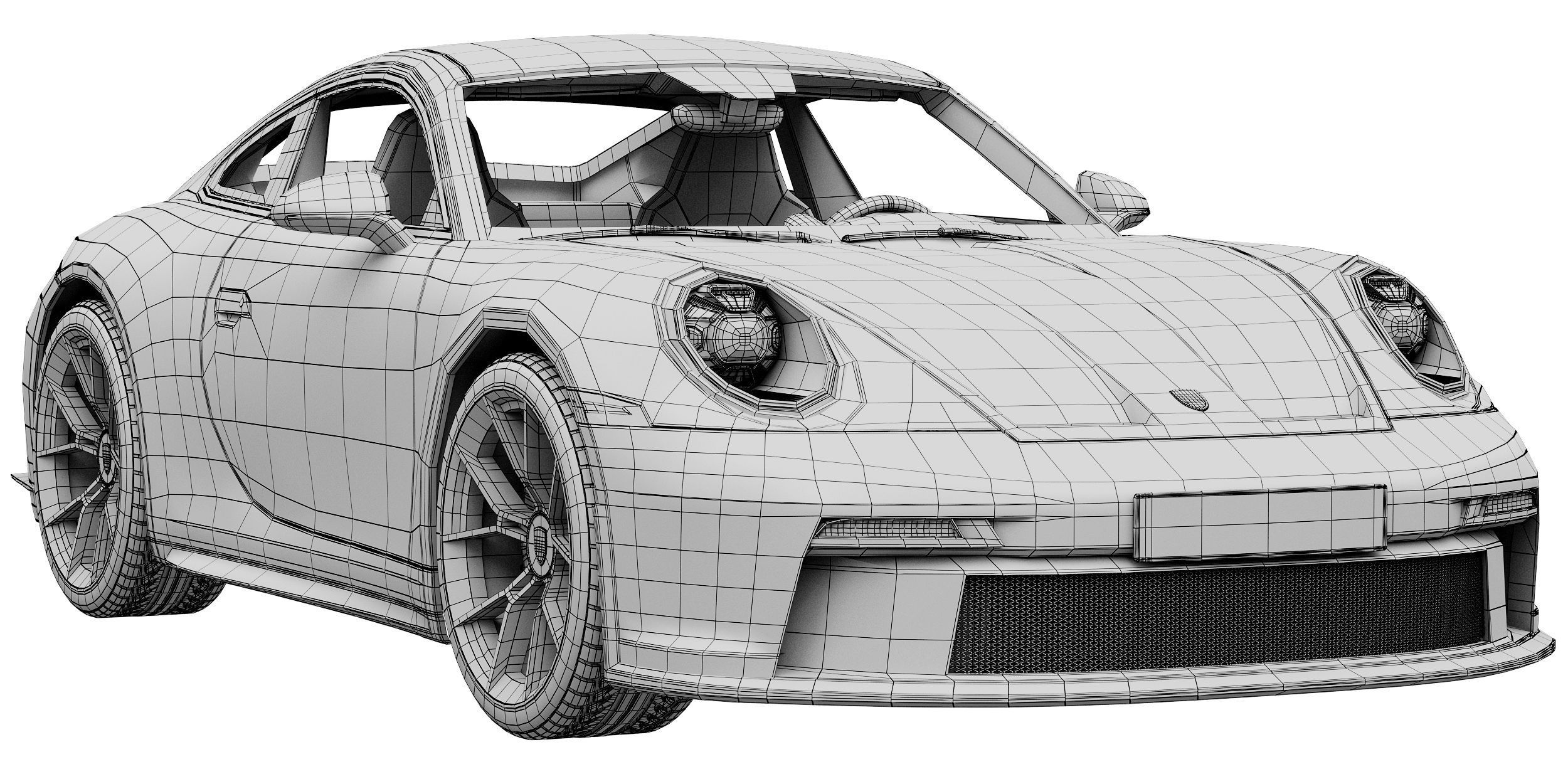 Porsche 911 GT3 Touring 2022 3D model_14