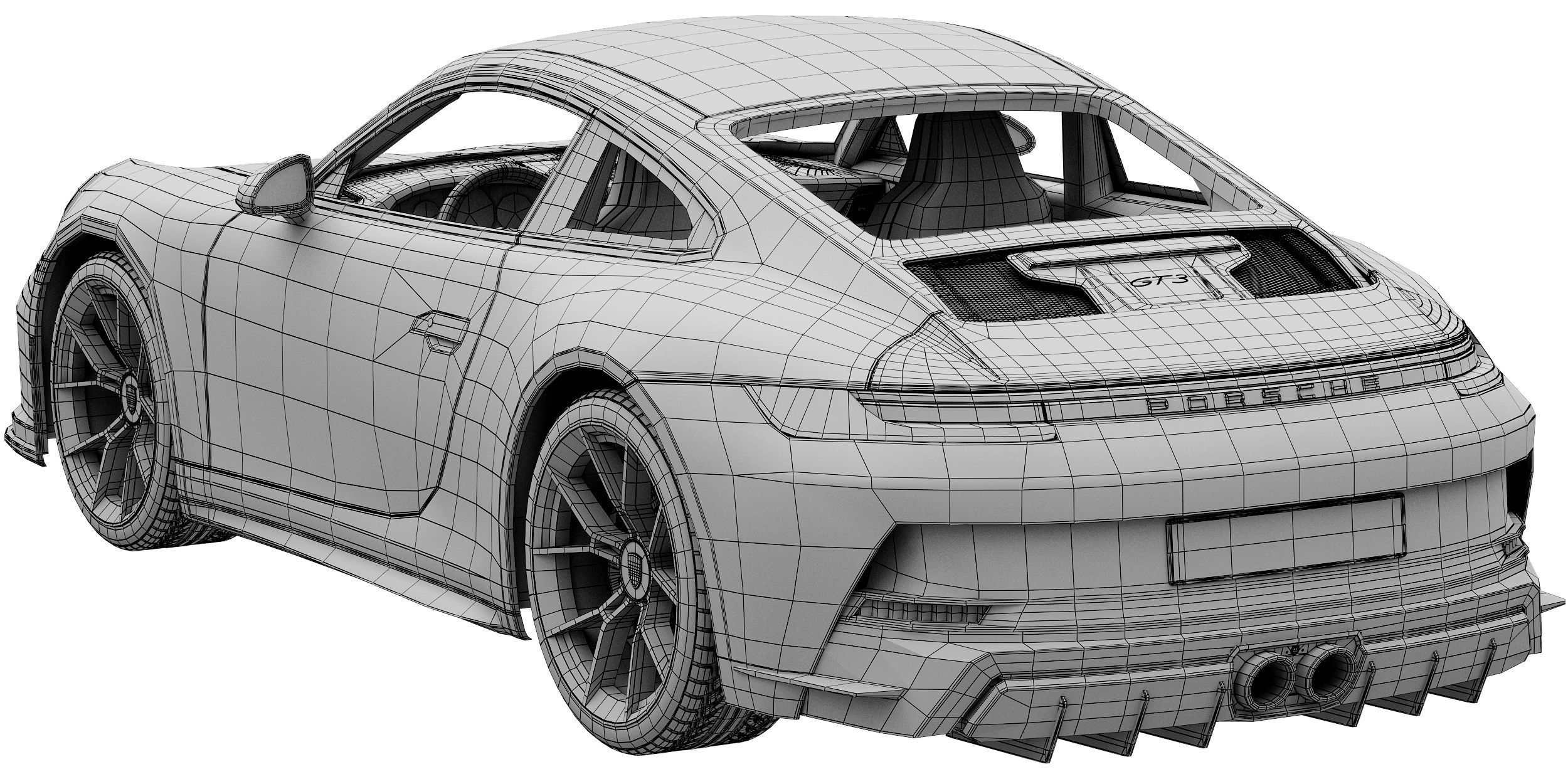 Porsche 911 GT3 Touring 2022 3D model_16