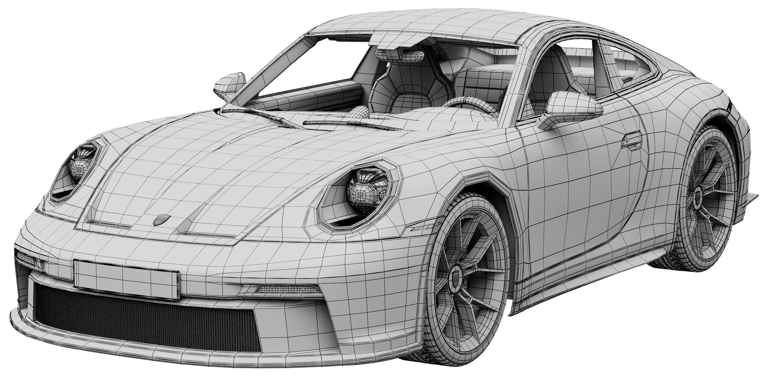 Porsche 911 GT3 Touring 2022 3D model_13