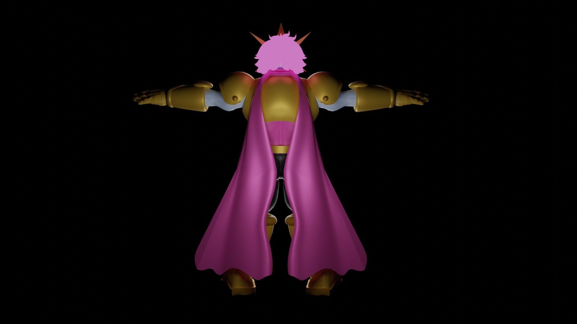 Star Pink Max Low-poly 3D model_2