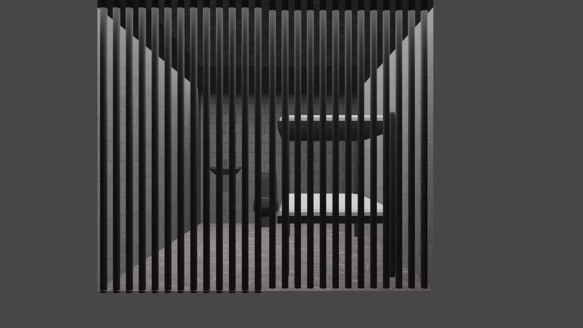 Prison Room Low-poly 3D model