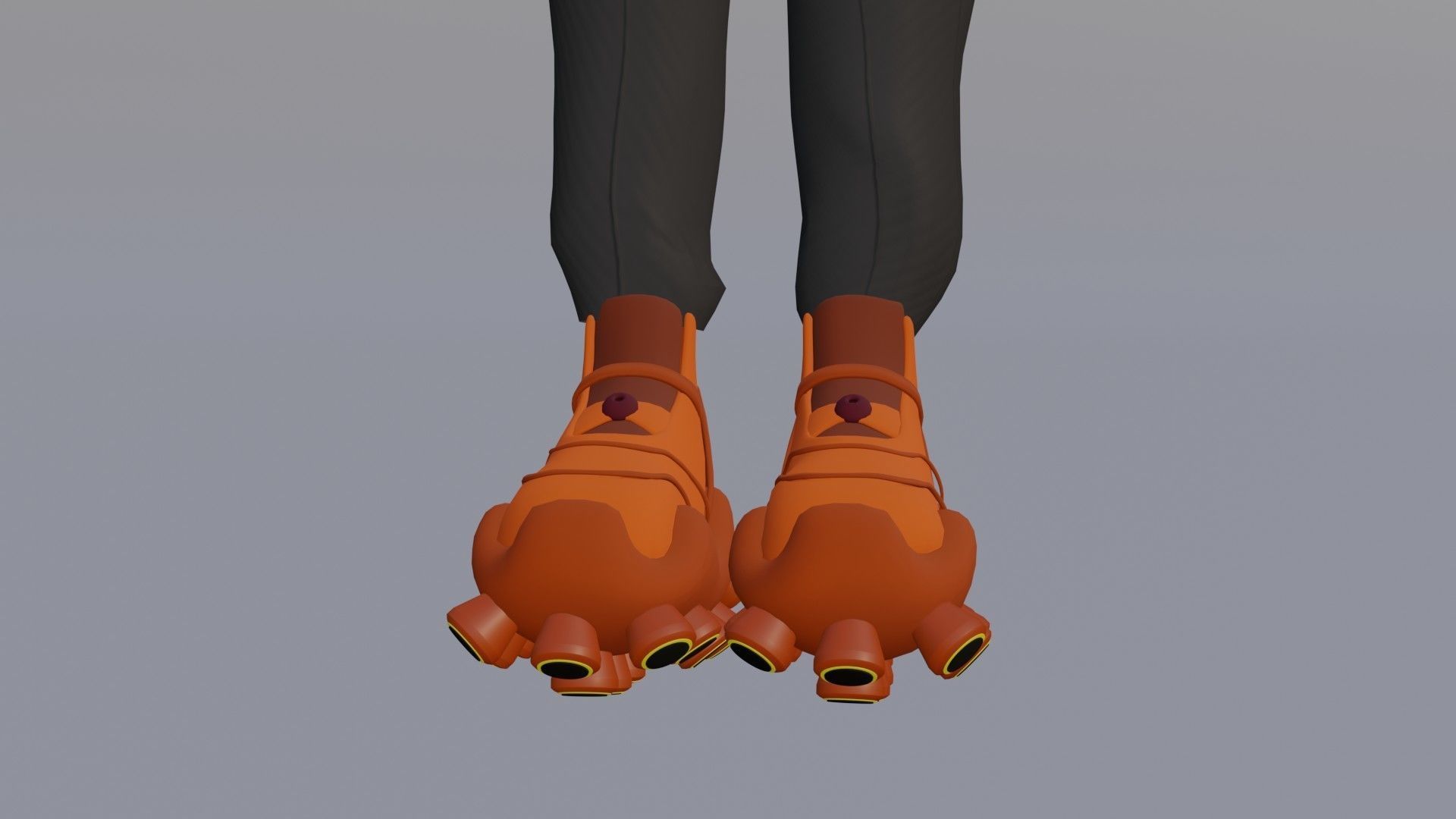 Toony Character of Black Man - Rigged 3D model_5