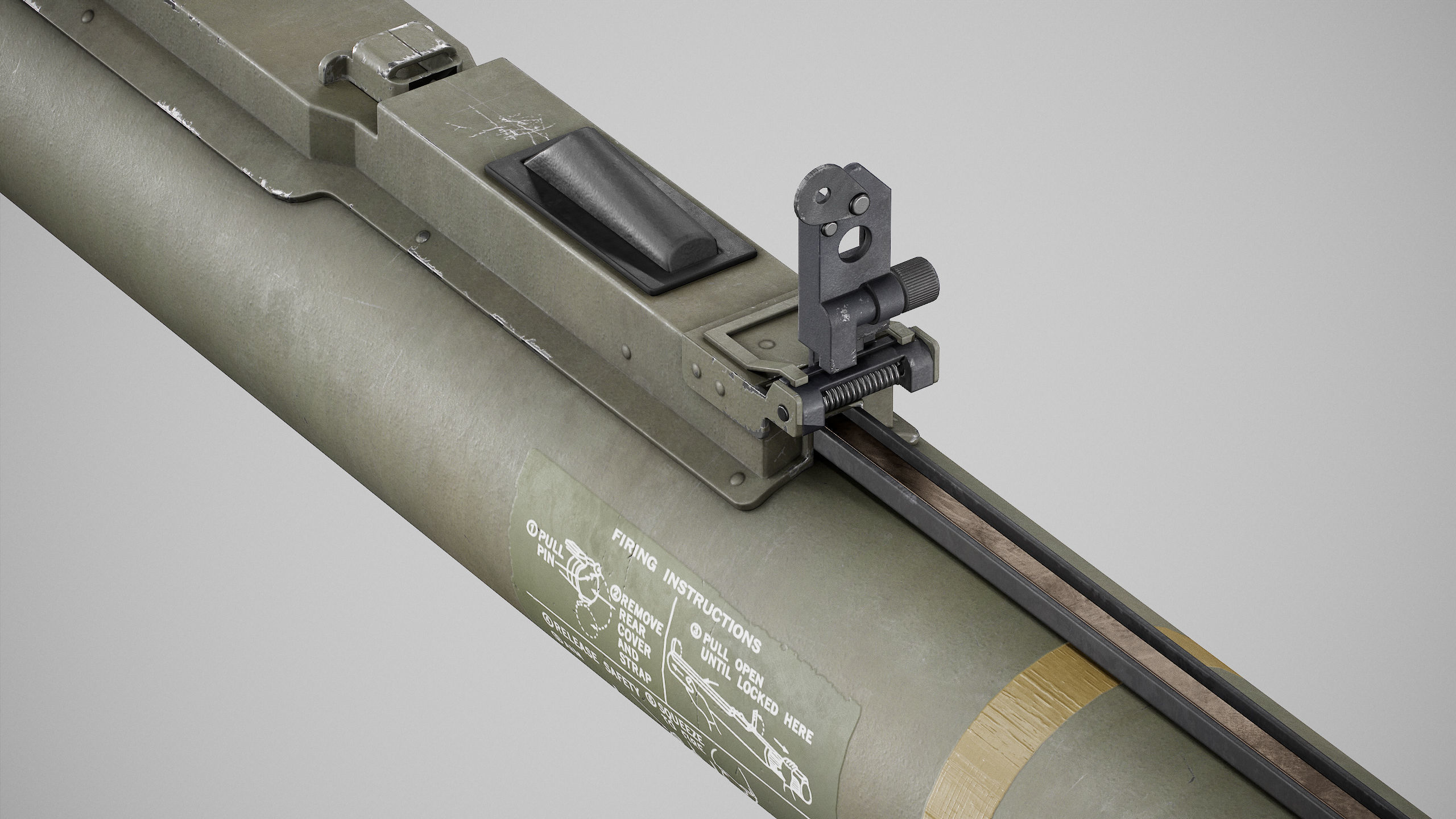 PBR M72A7 LAW Low-poly 3D model_6