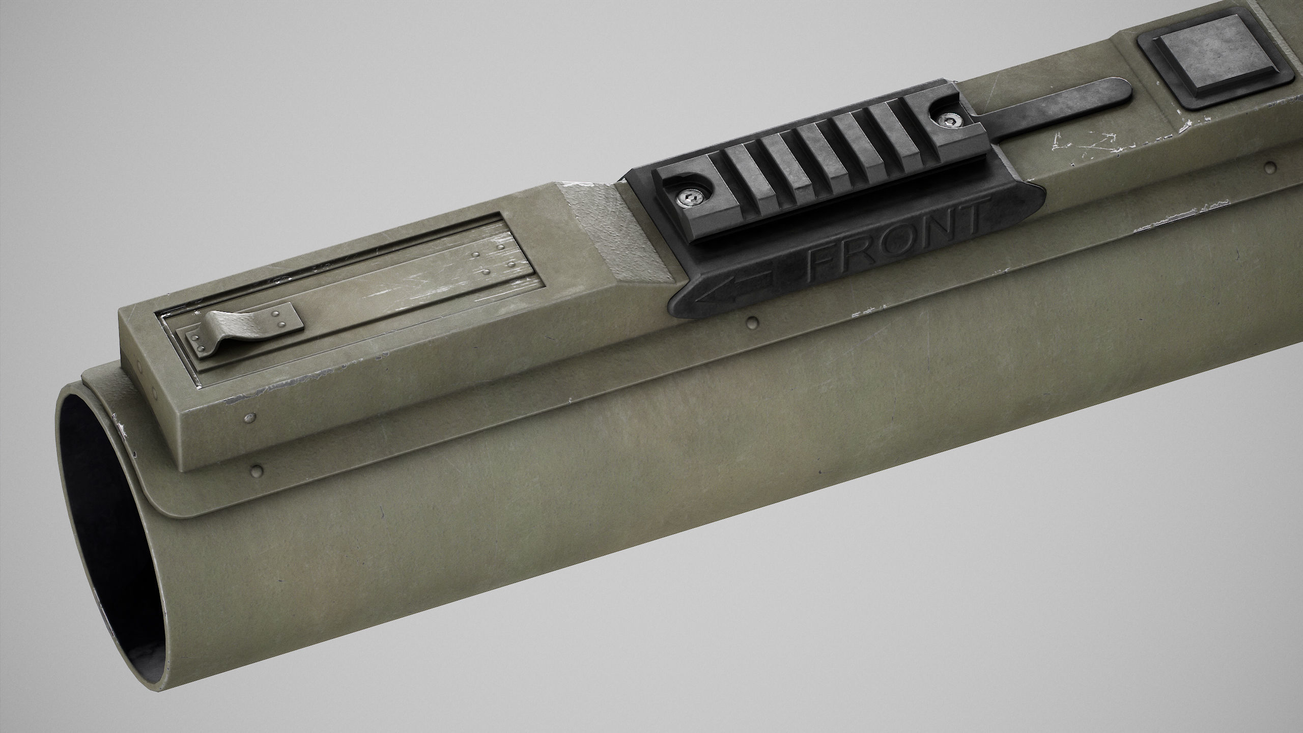 PBR M72A7 LAW Low-poly 3D model_7