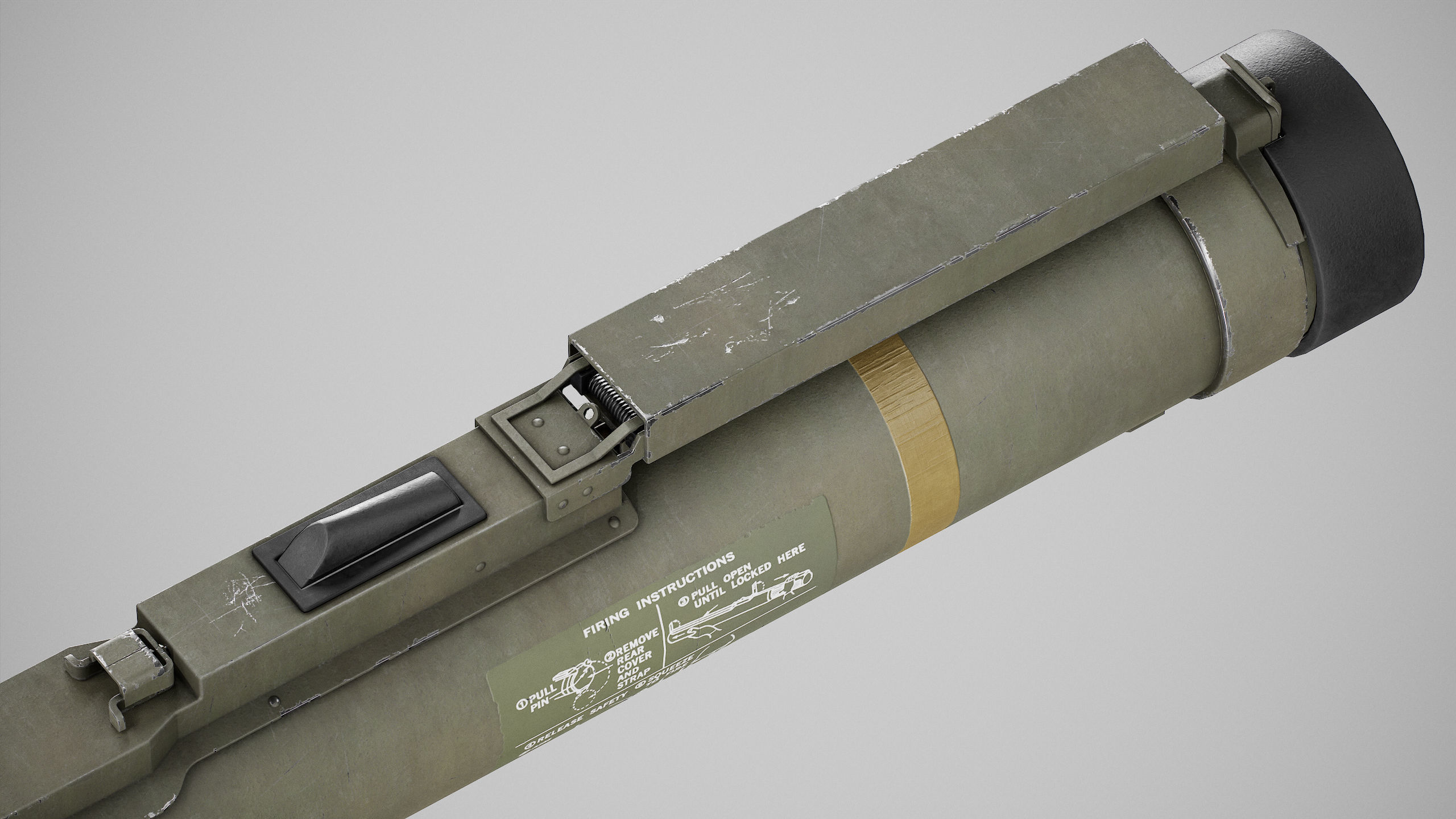 PBR M72A7 LAW Low-poly 3D model_9