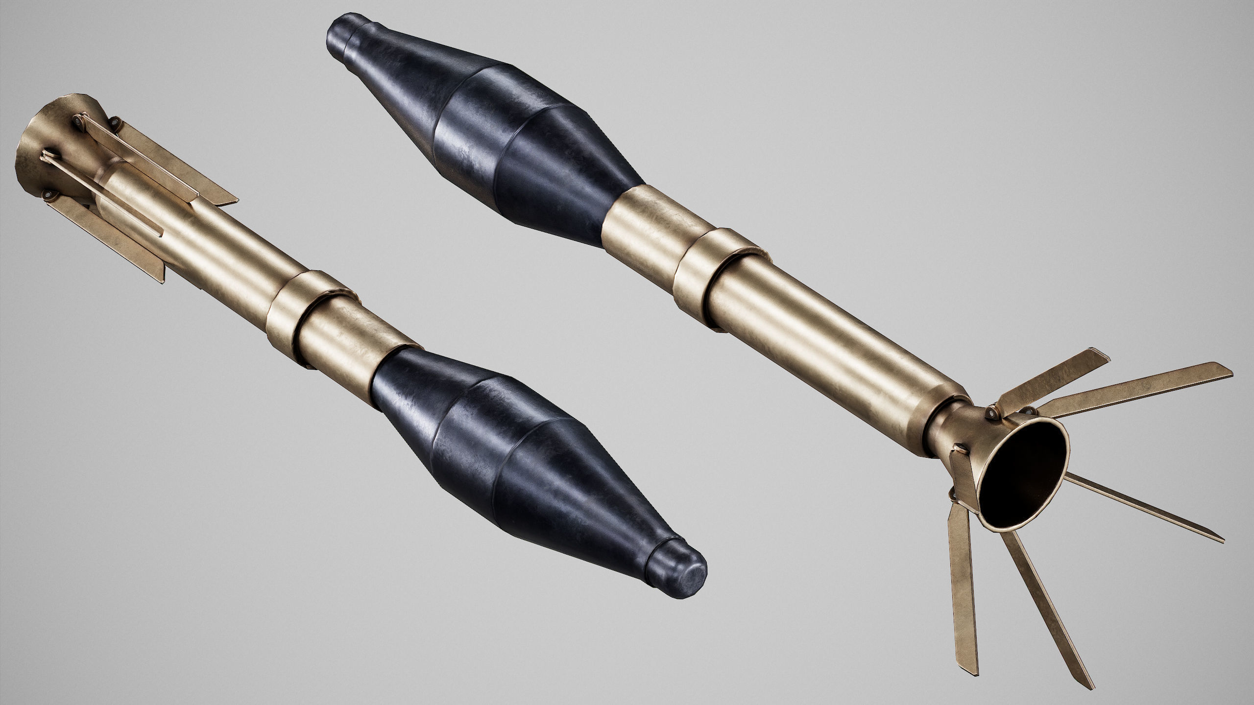 PBR M72A7 LAW Low-poly 3D model_11