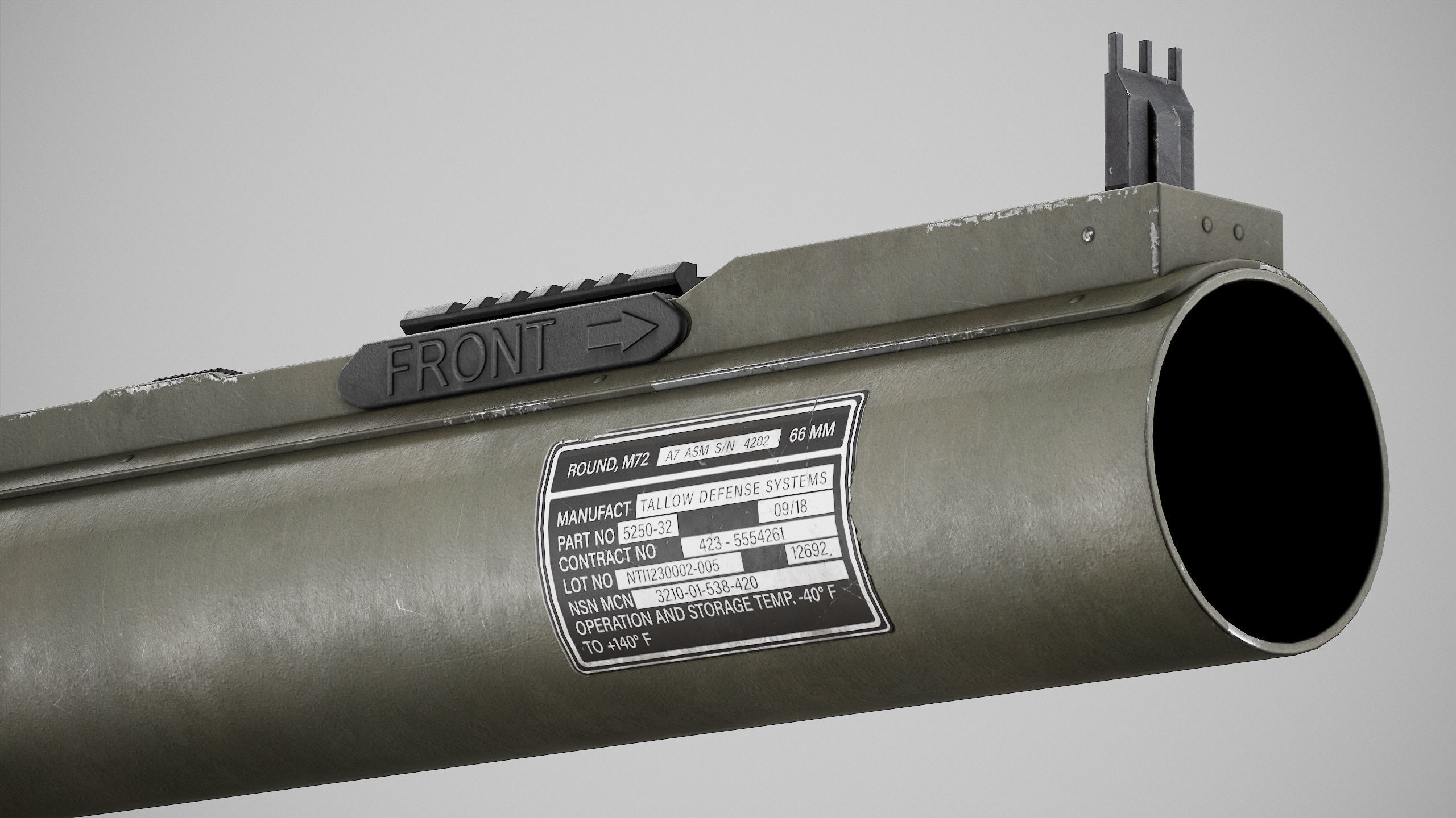 PBR M72A7 LAW Low-poly 3D model_4