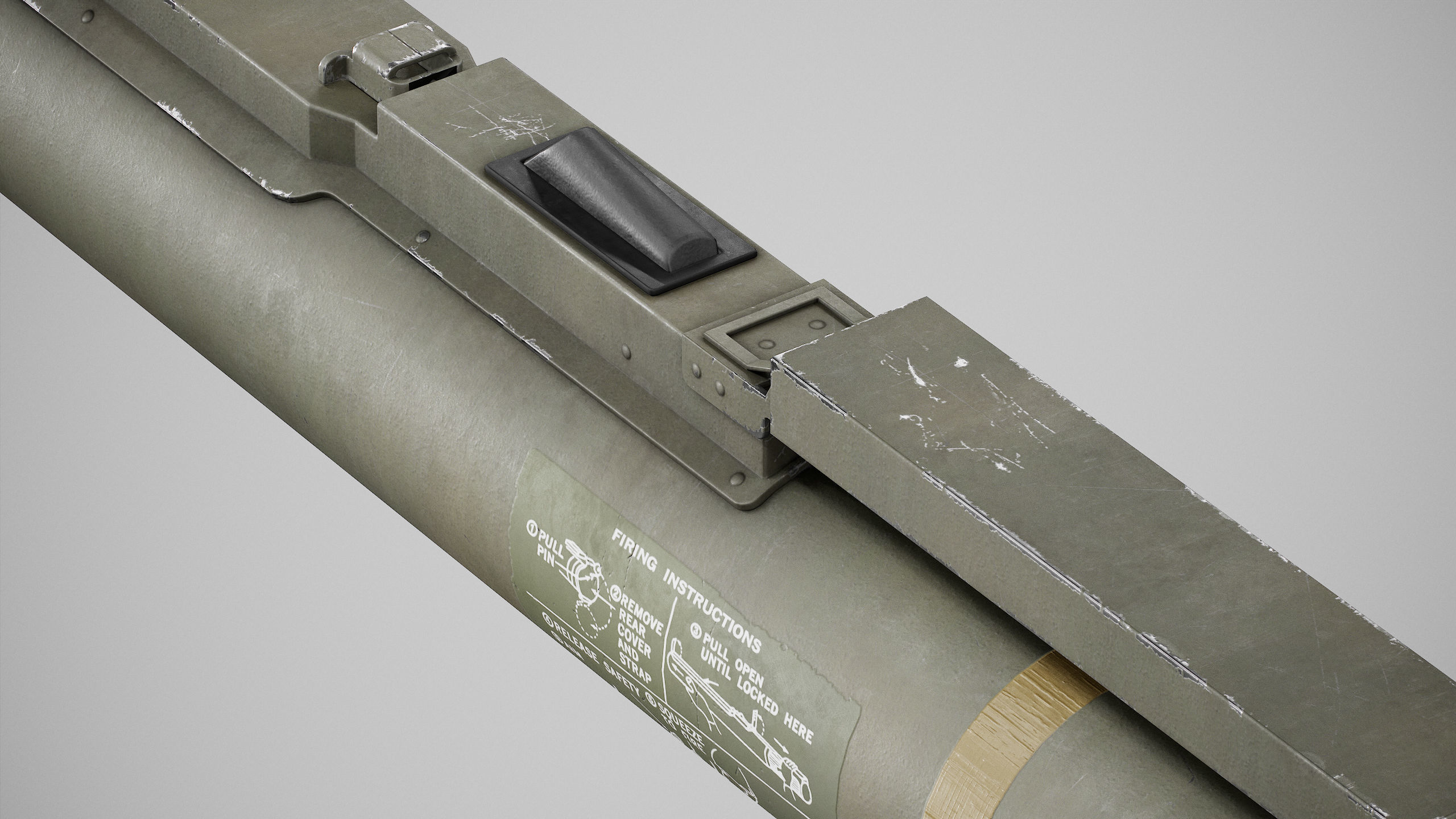 PBR M72A7 LAW Low-poly 3D model_5