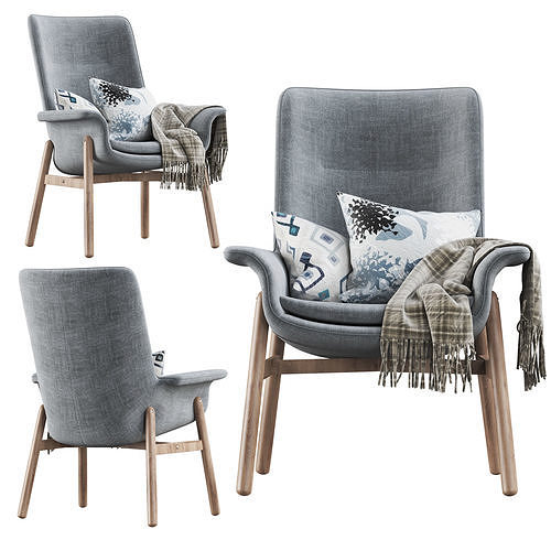 IKEA Vedbo Armchair 3D model 4