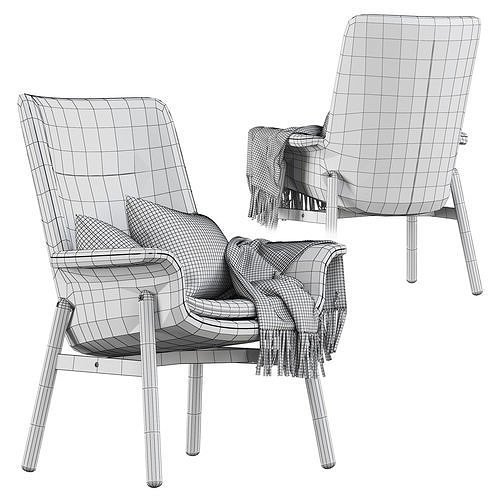 IKEA Vedbo Armchair 3D model 5