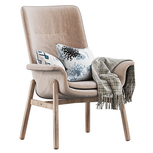 IKEA Vedbo Armchair 3D model 6