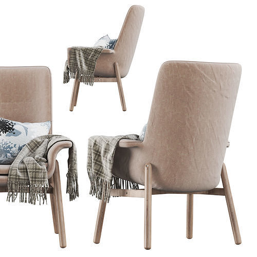 IKEA Vedbo Armchair 3D model 2
