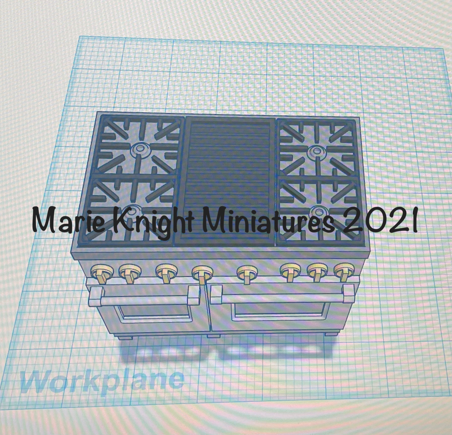 12th scale Wolf range for dollhouse 3D print model_3