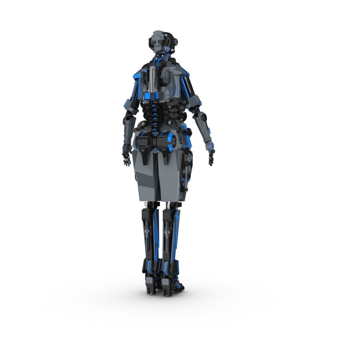 Sci-Fi Female Character 1 3D model_2
