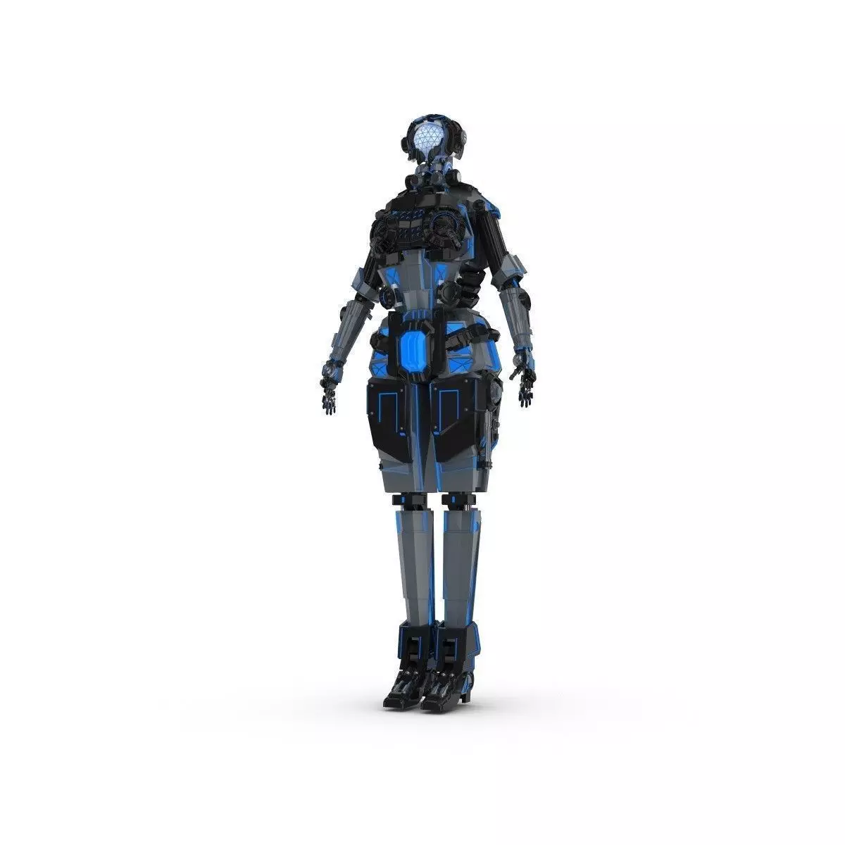 Sci-Fi Female Character 1 3D model_0