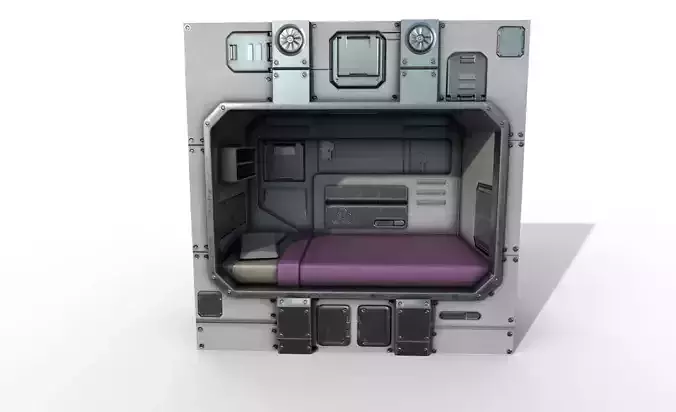 Scifi Cabin - Space Bunker Bed 