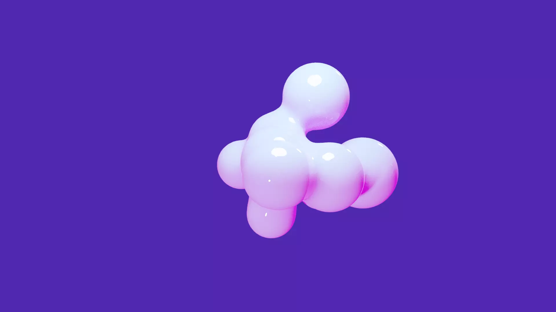 Merging Bubble Animation Free 3D model