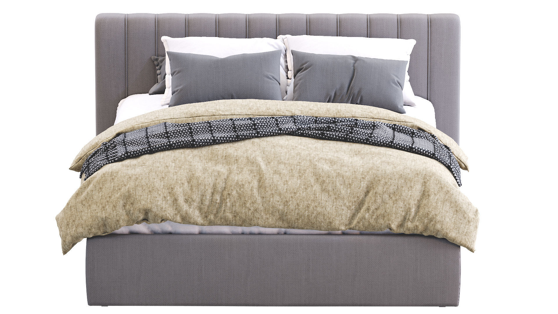 Bed Cama Veneza 3D model_10