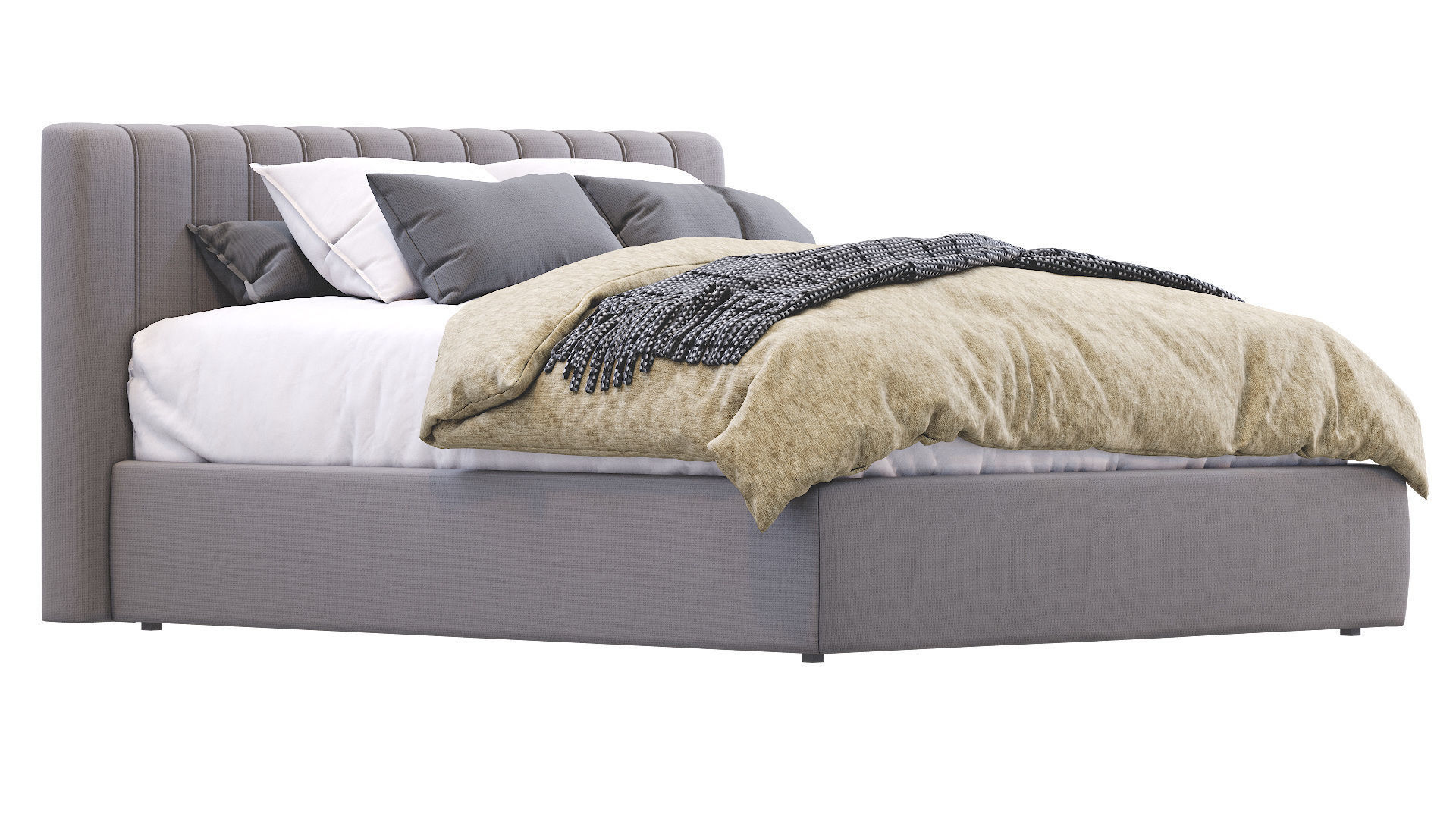 Bed Cama Veneza 3D model_1