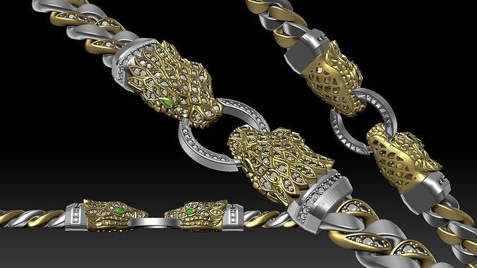 Snake chain jewelry 3D print model