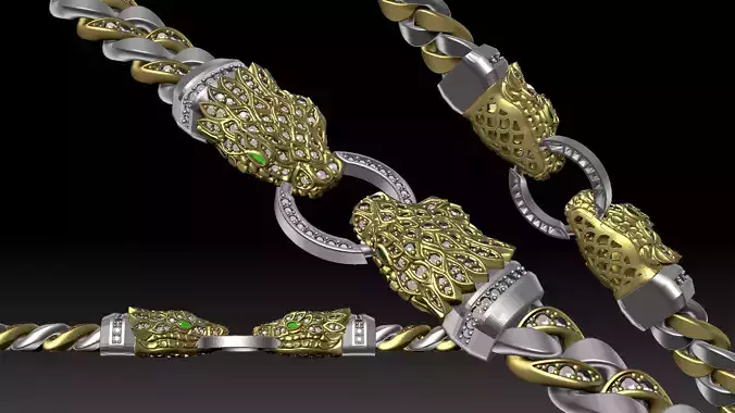 Snake chain jewelry 3D print model