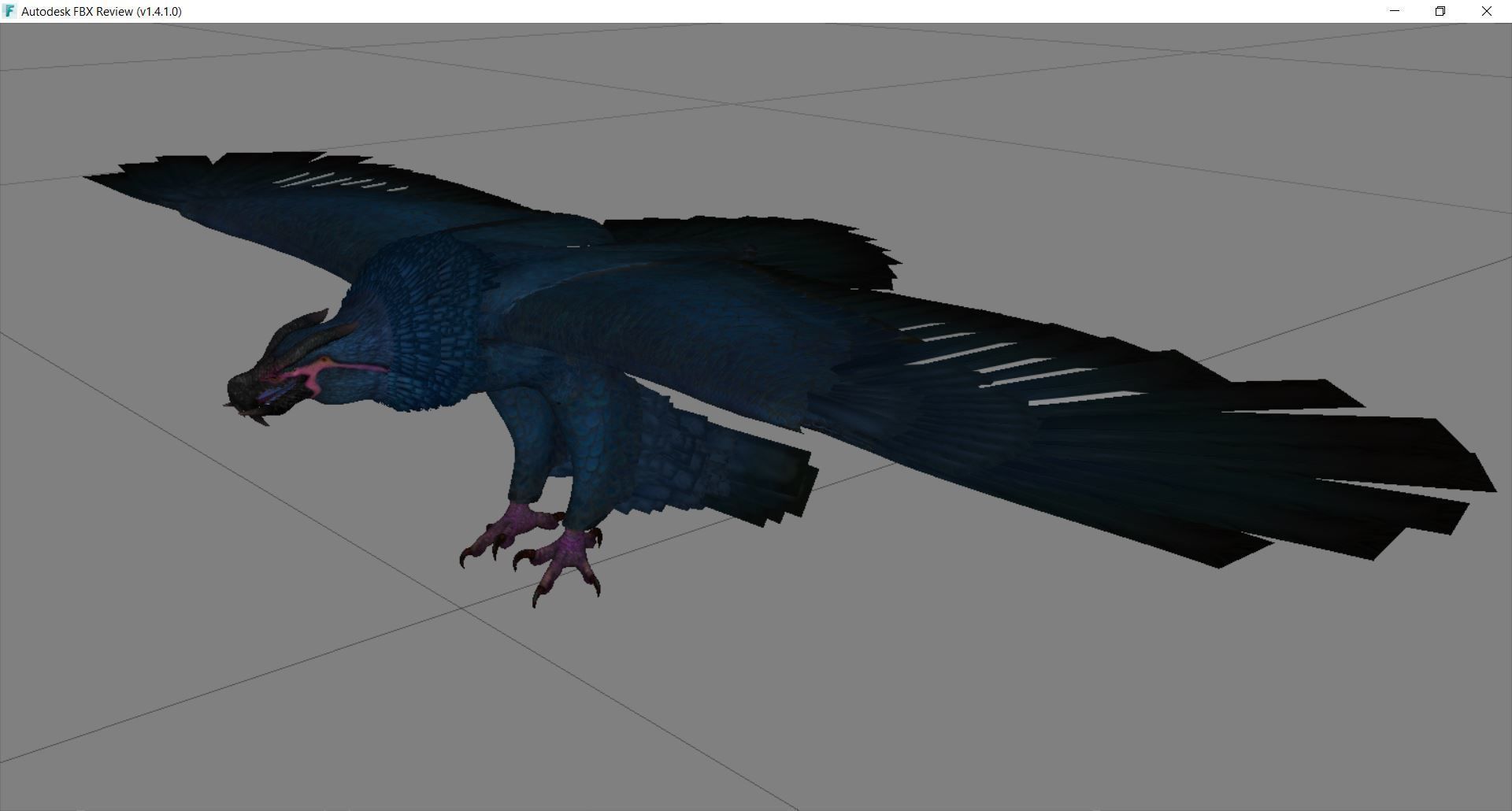 Bird Fantasy 02 Low-poly 3D model_3