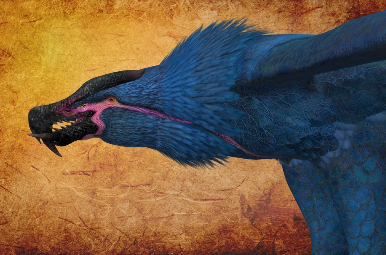 Bird Fantasy 02 Low-poly 3D model_13