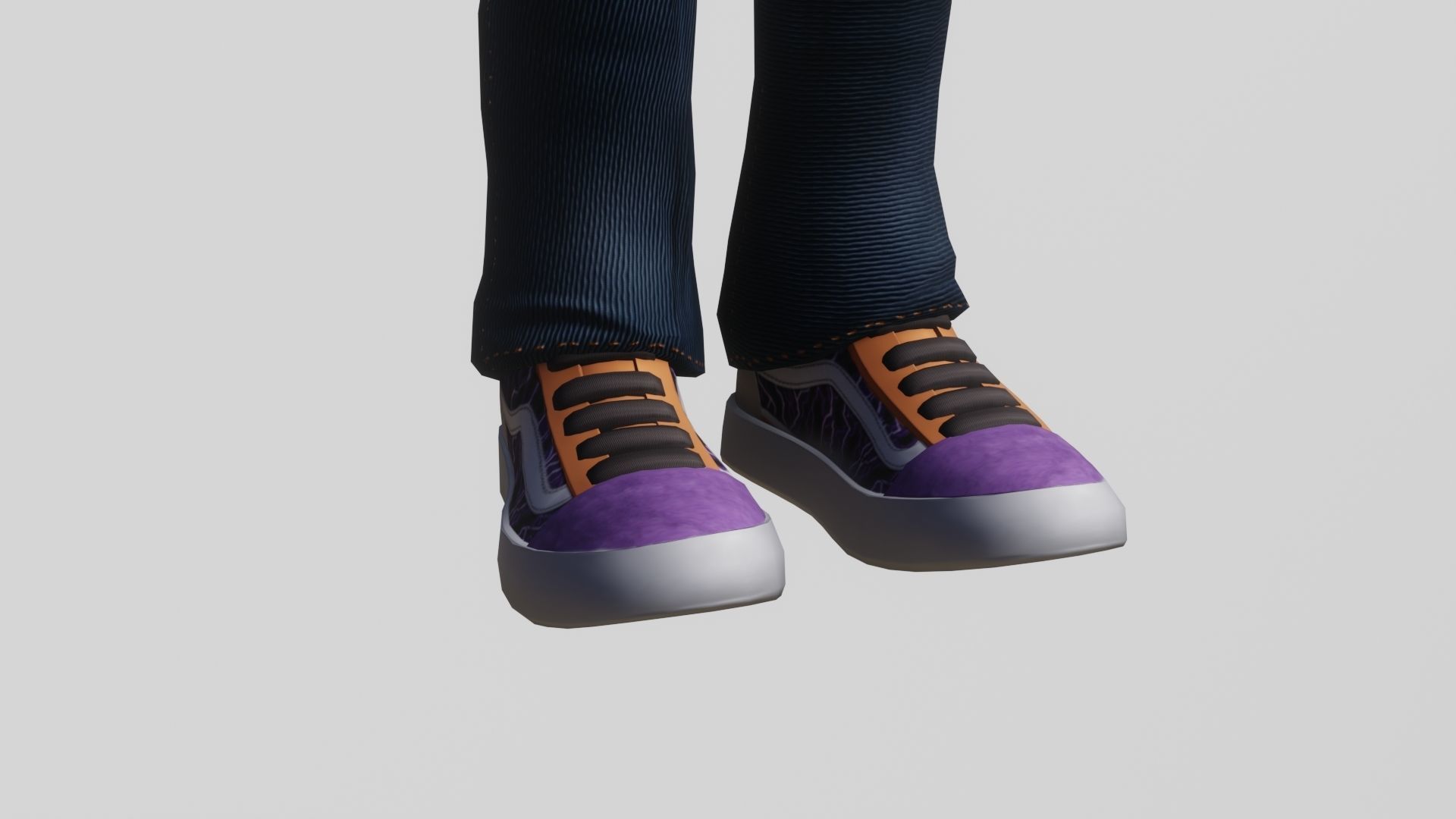 Toony Black Man Rapper Character - Rigged Low-poly 3D model_4