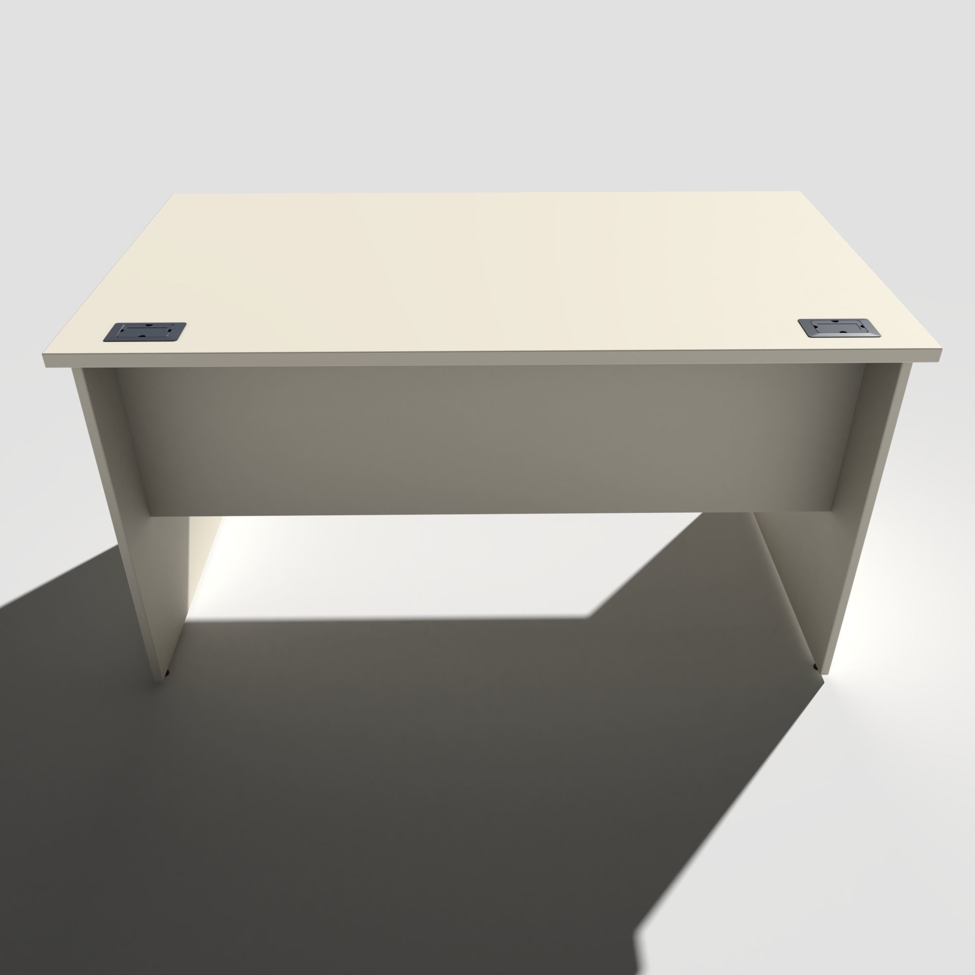 Office Desk Panel End Low-poly 3D model_3