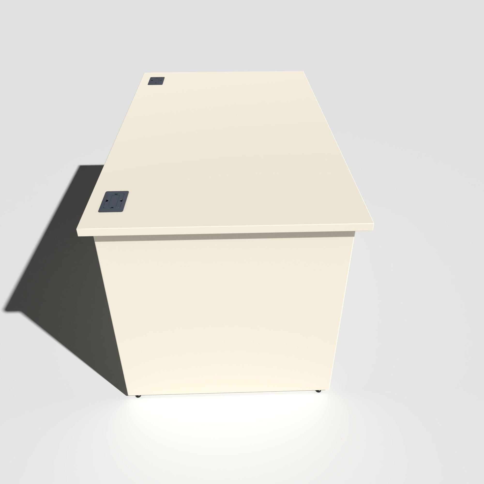 Office Desk Panel End Low-poly 3D model_5