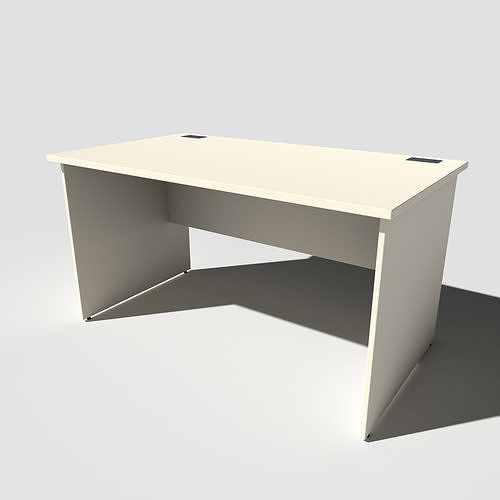 Office Desk Panel End Low-poly 3D model