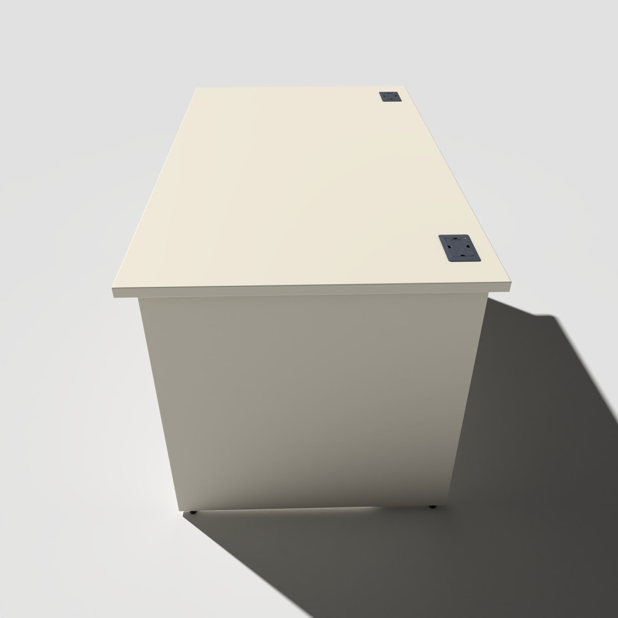 Office Desk Panel End Low-poly 3D model_1